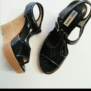 Steve Madden Wooden Wedge Heels Size 8